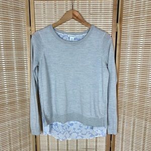 Club Monaco Floral Underlay Spring Sweater